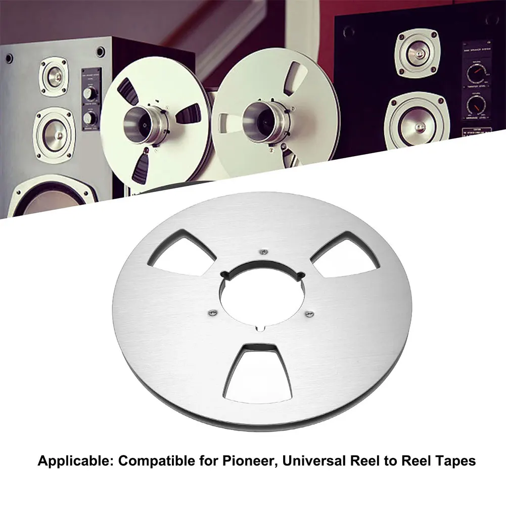 1/4 10.5 Inch Empty Tape Reel Aluminum Alloy Recording Takeup Reel To Tape Recorder Replacement Opening Machine Part