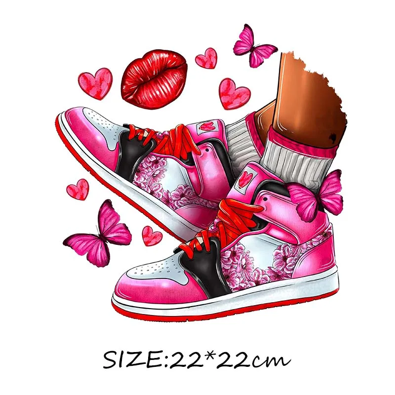Valentine's Day Nurse Love Day Iron on Decals Heat Transfer Stickers Patches for Clothes Hoodies