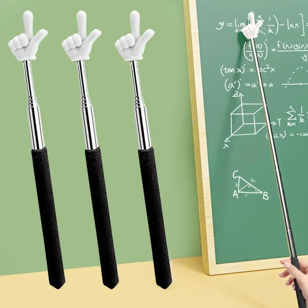 Teacher Pointer Sticks Finger,Pointer For Classroom,Telescoping Hand Pointer, Retractable Classroom Pointer Fingers For Elementary School Kindergarten Teacher,Classroom Supplies (2 PCS, Yellow