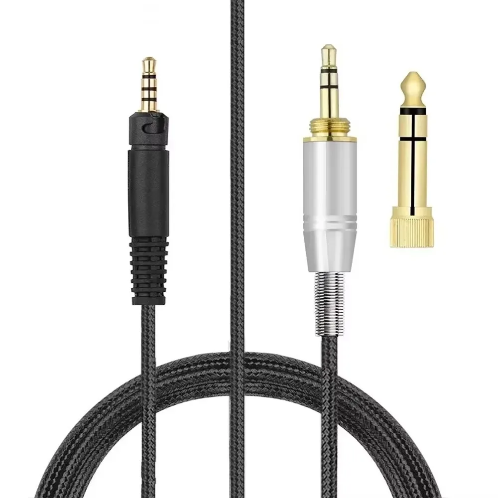 6.35mm Replacement Nylon Braided Cable Extension Cord for Audio-Technica ATH-PRO5X Headphones