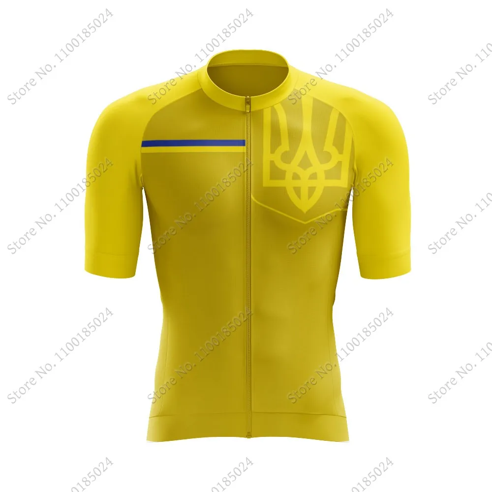 Cycling Jersey Set Men Cycling Clothing Road Bike Shirts Suit Bicycle bib Shorts MTB Maillot Cyclisme For Ukraine National Team