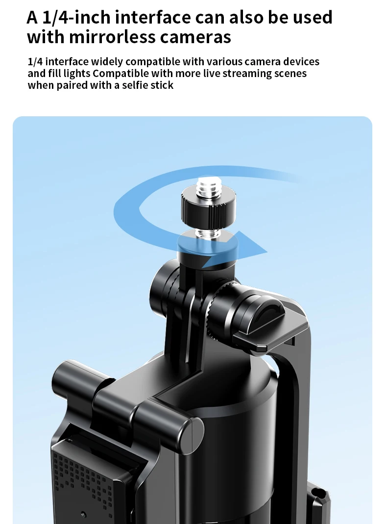 Ai Phone Tripod With Auto-rotation And Remote Control For Vlogging_voghion.com