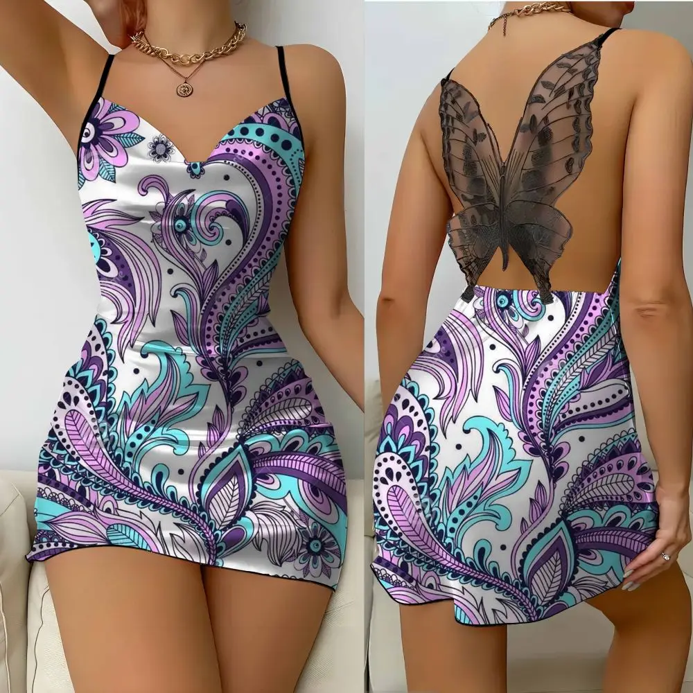 

Женское винтажное вечернее платье, повседневное элегантное платье в Корейском стиле с изображением салата и цветов, модель Y2K на лето, 2024