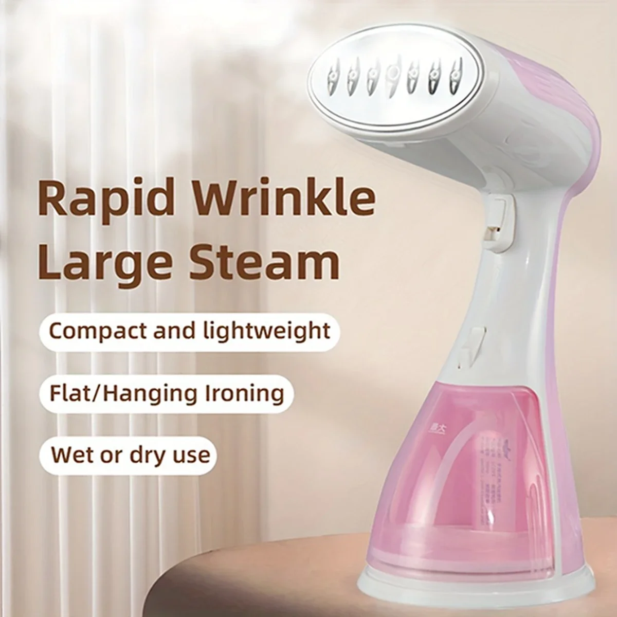 

Garment Steamers 280ml Handheld Fabric Steamer 7 Holes 20 Seconds Fast-Heat 1500W Garment Steamer for Home Travelling Portable