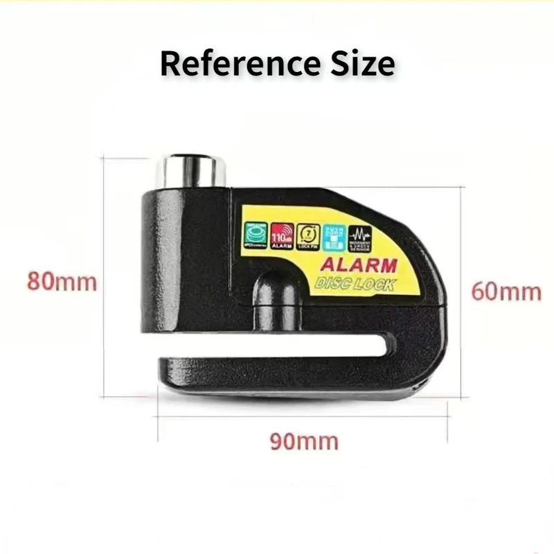 Alarma de freno de disco para Motocicleta, candado de disco de rueda de seguridad, resistente al agua, 110db, Alarma antirrobo fuerte