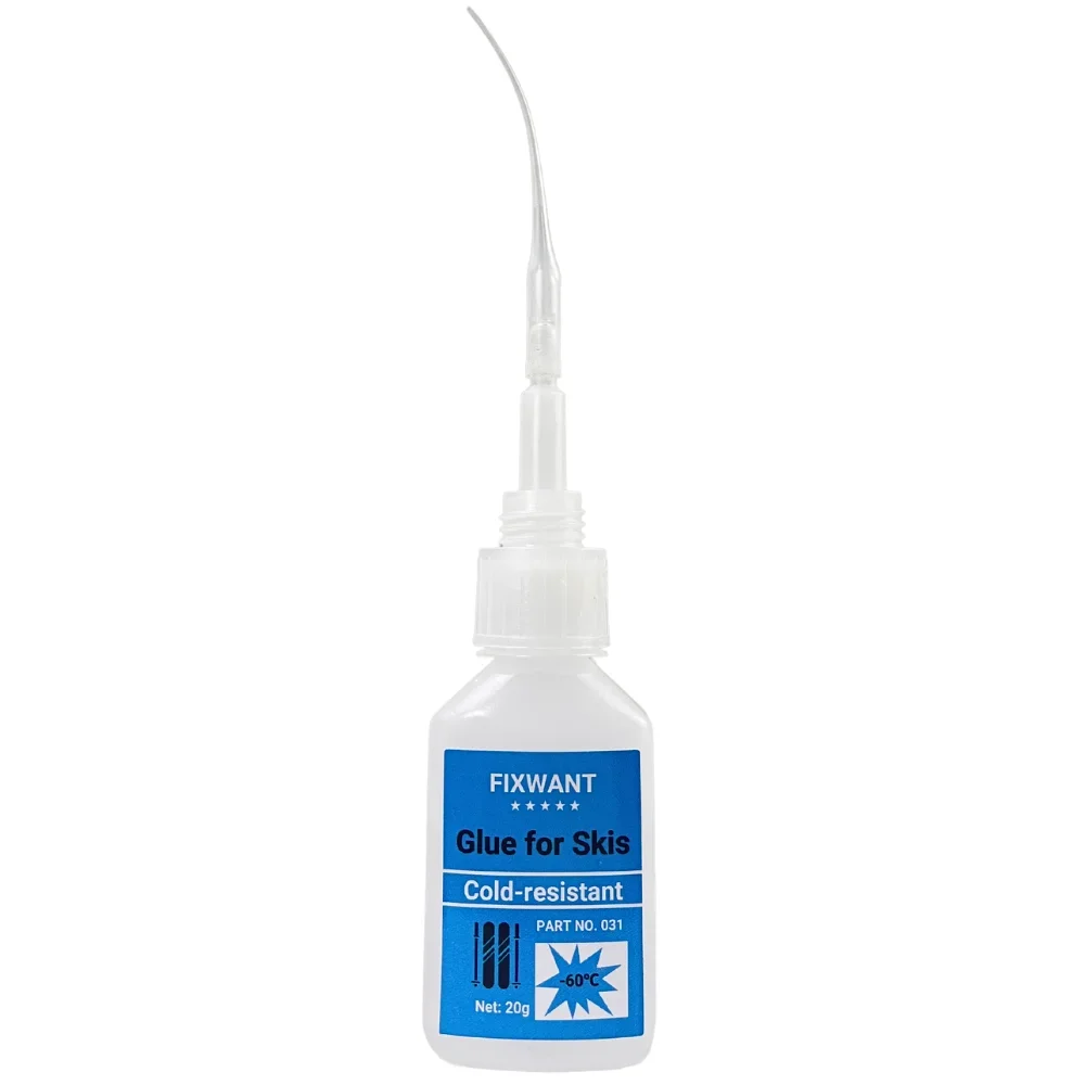 FIXWANT 스키용 슈퍼 접착제, 즉석 빠른 다목적 강력한 액체, 투명-60 ℃ 내한성 접착제, 20g