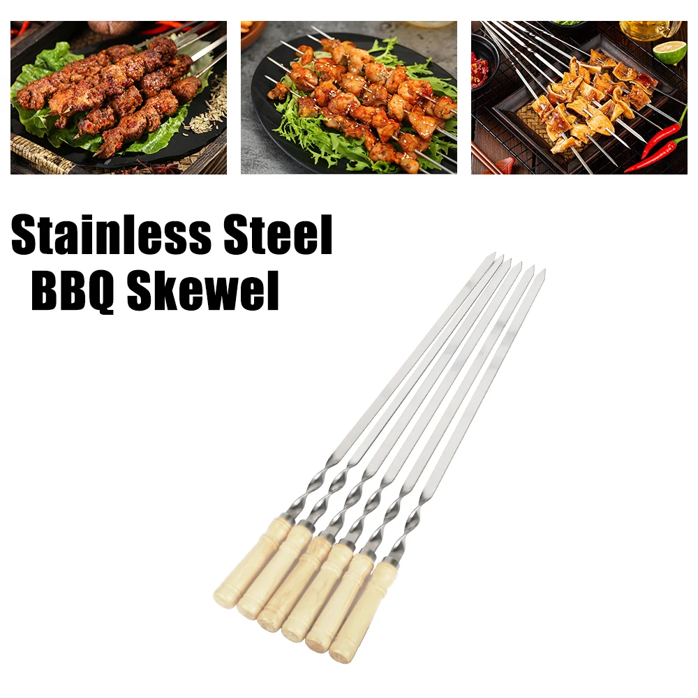 Long Handle Shish Kebab BBQ Skewers Barbecue Tools barbecue skewers barbecue tools