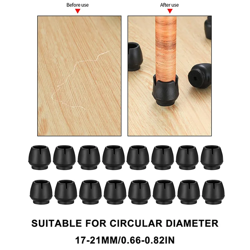 32 Pcs Chair Leg Caps Silicone Feet Protector Pads Furniture Table Covers Non Slip Furniture Leveling Feet Home Decor