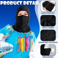 Winter Fleece Kids Balaclava Hat Outdoor Warm Full Face Mask Cover Cycling Ski Beanies Cold-Proof Ear Protection Caps 2