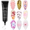 PUENTE 15ML Clear 3D No Wipe Sculpture Gel Nail Polish 3D Chrome Nail Art Designs Rhinestone Glue Modeling Soak Off Nail Art Gel 1