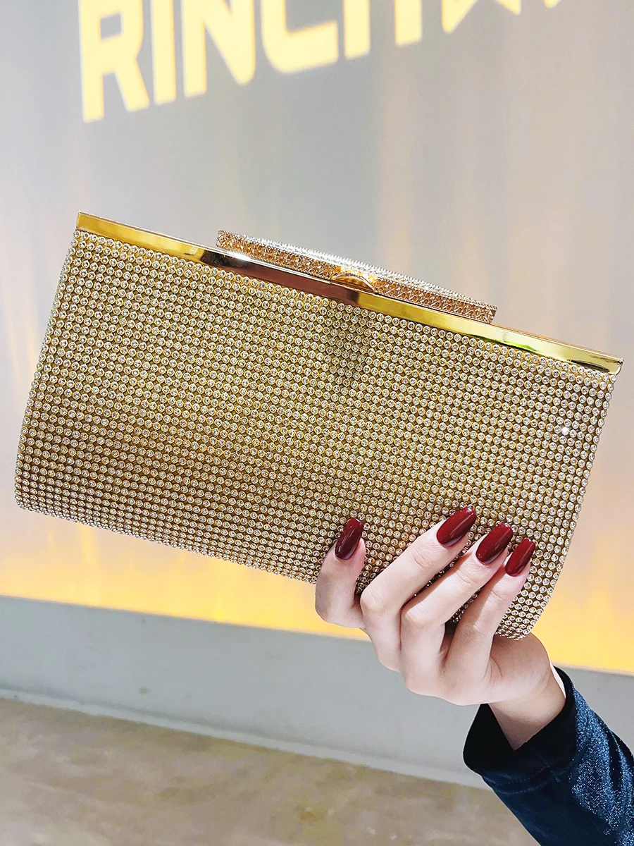 CORIOS Pauw Avondtas Strass Clutch Bag voor Vrouwen Sparkly Crystal Handtas Bruids Bruiloft Portemonnee Elegante Crossbody Tas met Afneembare Ketting Cocktail Prom Banket Party Schoudertas, Blauw, L