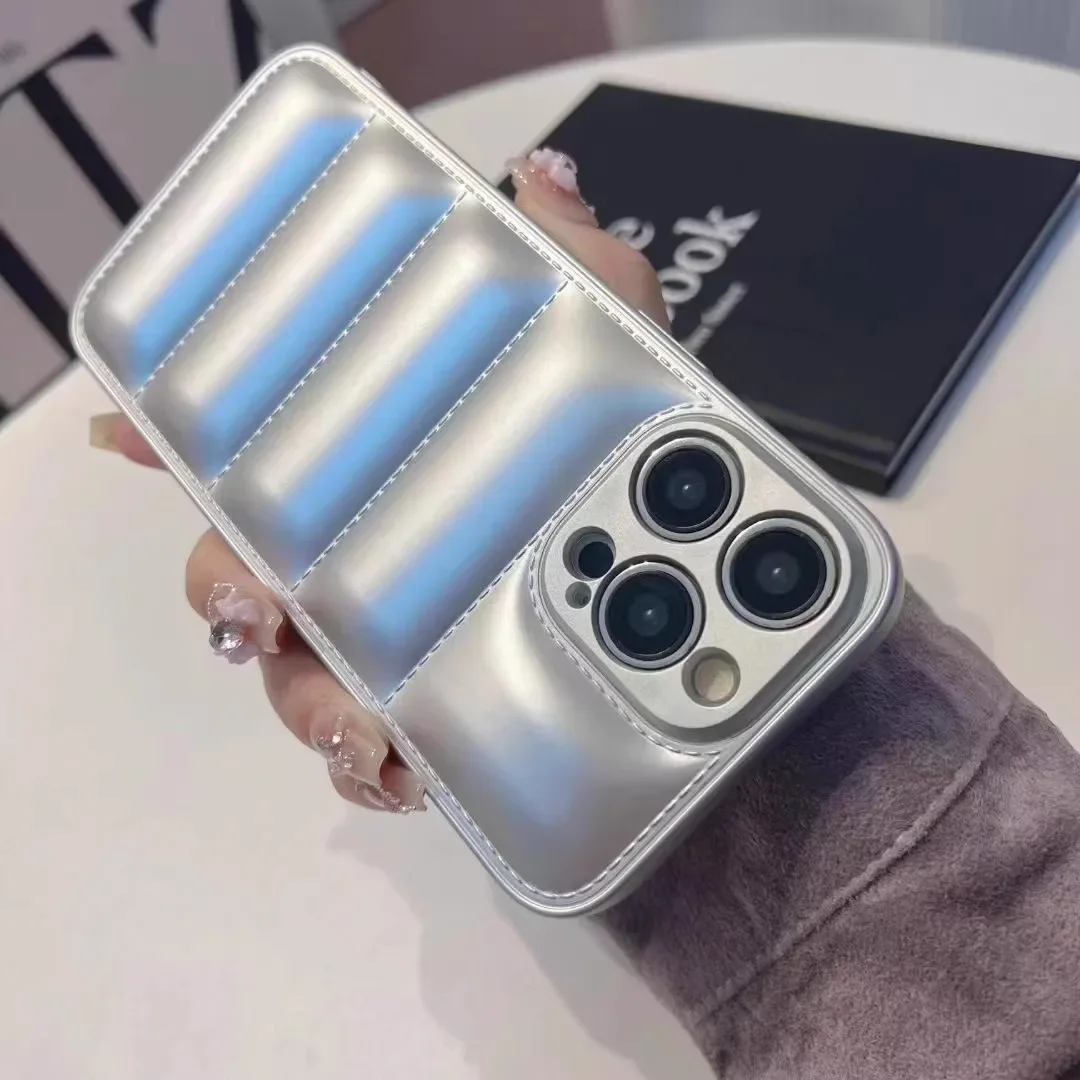 ตัวเลือกสินค้า เคสซิลิโคนลายแจ็คเก็ตสุดเท่ ป้องกัน iPhone 16 15 14 13 12 11 Pro Max Plus