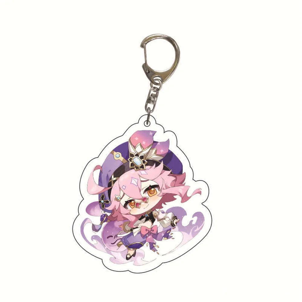 Anime Cartoon Figure Keychain Pendant – Game Impact Character Collection Badge