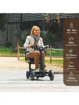 500W Foldable 4-Wheel Scooter 1