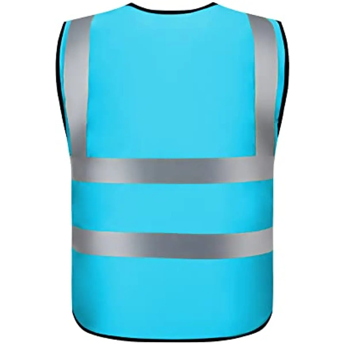 Reflective Vest Class 2 Safety Vests ANSI with 5 Pockets Zipper High Visibility Construction Uniform