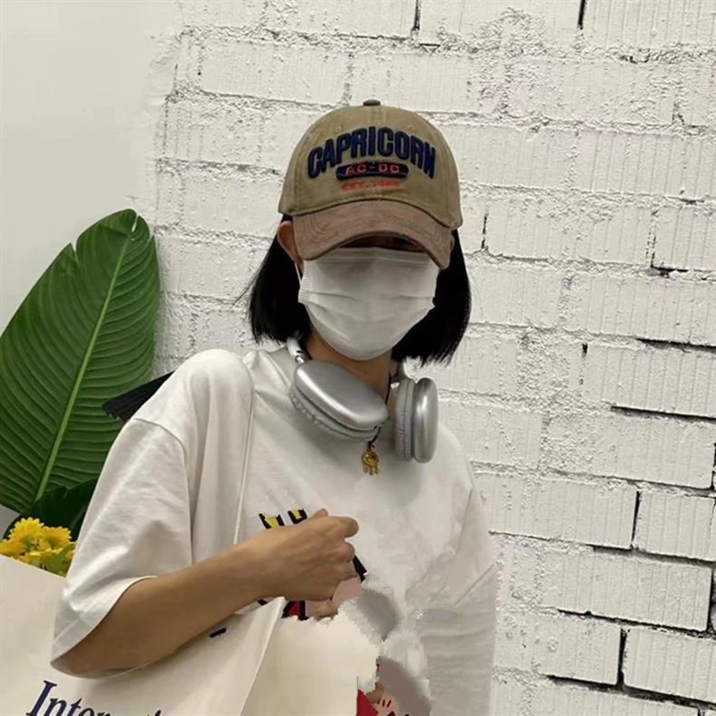 New Unisex Cap Washed Cotton AC-DC letter Embroidery Baseball Cap Outdoor Casual Classics Hats For Women Men Cap