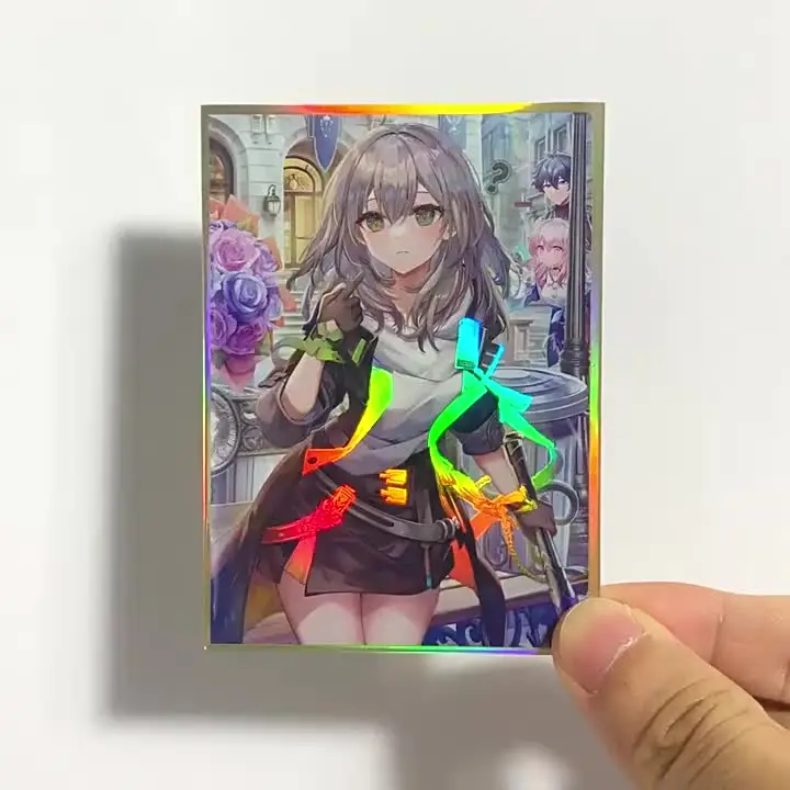 60PCS Anime Game Honkai: Star Rail Bronya Kafka Trailblazer Figures PTCG  Trading Cards Sleeve Holographic Flash Protective Case