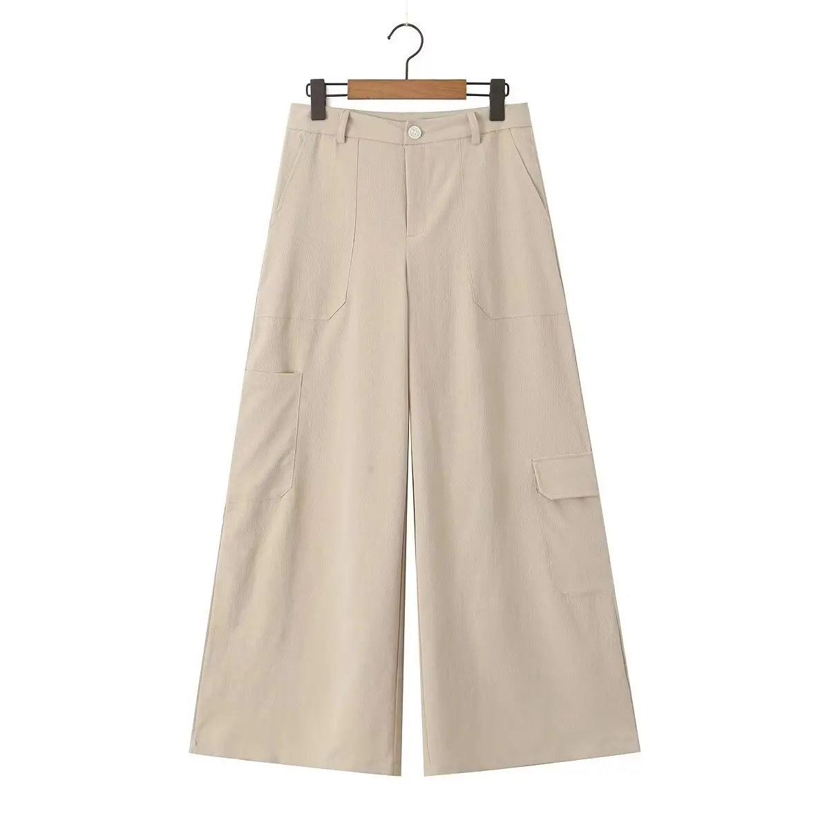 TAOP&ZA Women's 2024 Spring New European and American Style Fashion Casual Versatile Simple Low-Waist Overalls