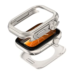 Premium Aluminum Alloy Case for Apple Watch - Metal Full Coverage Design (Titanium)