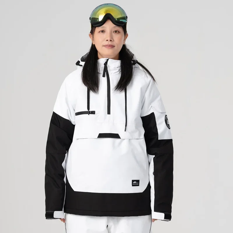 NewHoodedWindproofWomenSkiingJacketsOutdoorMountainManSnow