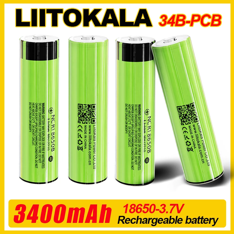 1-16шт.LiitoKala186503400мАч34B-PCBNCR18650B3,7В186503500мАчлитиеваяаккумуляторнаябатареядляфонарика-AliExpress44