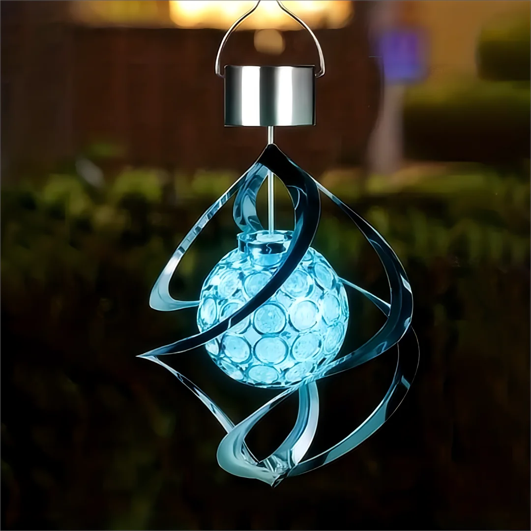 Solar Wind Chime Pendant Light 1pc Outdoor Garden Decorative Light Outdoor Garden Decoration Solar Light For Patio Cou solar garden light