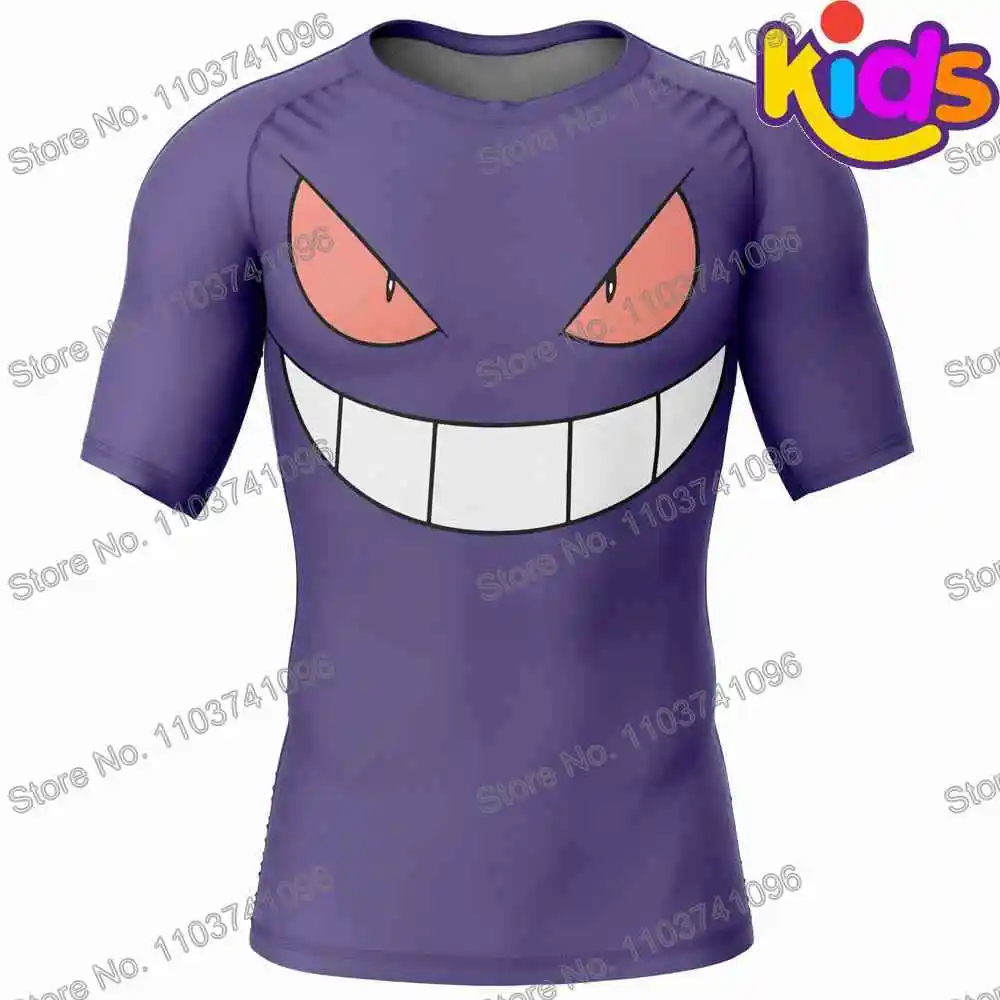 Kids Egg Surf Clothing BJJ MMA Boys Rash Guard Short Sleeve Diving T-Shirt Tight Swimwear Summer Beach Floatsuit Tops Sports