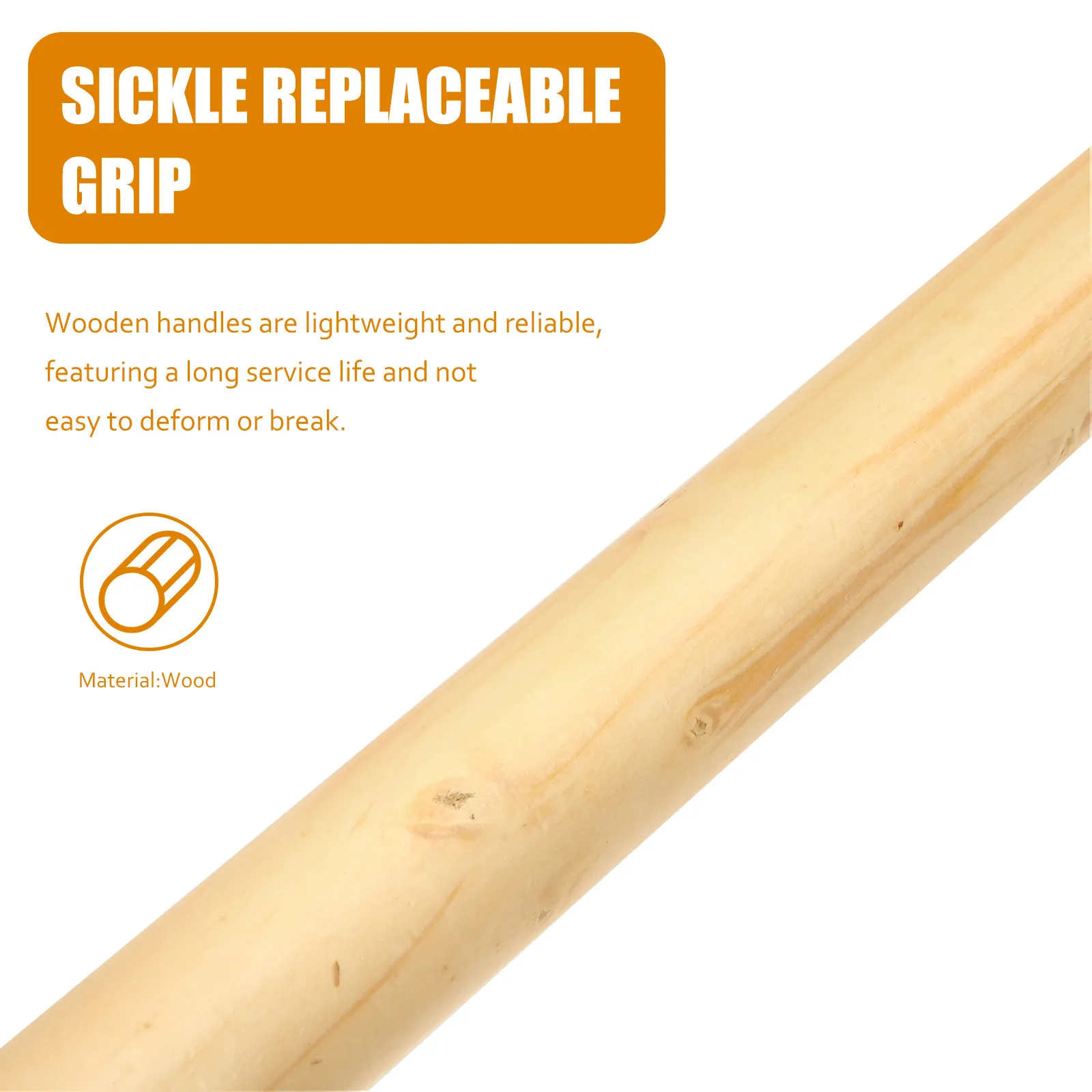 4PCS Wooden Garden Tool Replacement Handle 4
