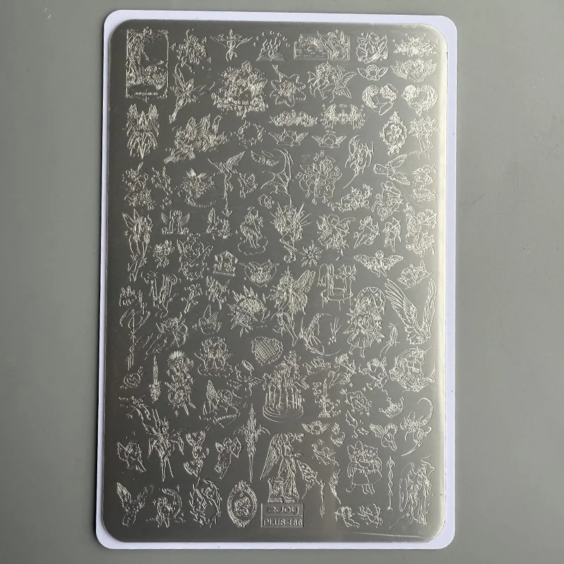 NAIL ART STAMPING PLATES CAVED WINDOW IMAGE PLATES