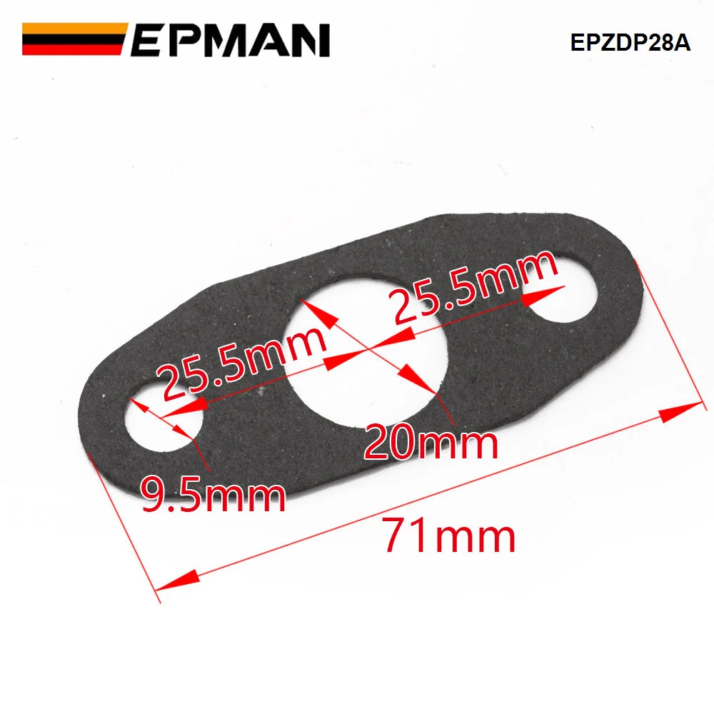 EPMAN 10 PCS Turbo Gasket Oil Feed Return Hose Drain Pipe Gasket Universal Seal T3 T4 EPZDP28A