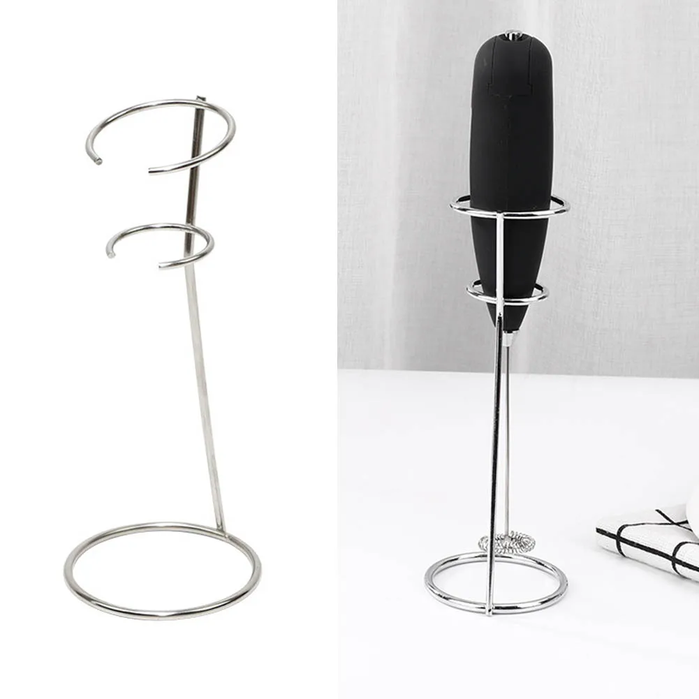 

Electric Egg Beater Holder Silver Bracket Household Kitchen Tools Gadget Stainless Steel Egg Beater Holder