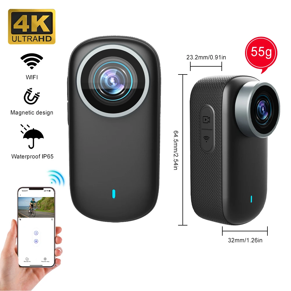 4K Mini Thumb Camera Bodycam – All Things Tech Store