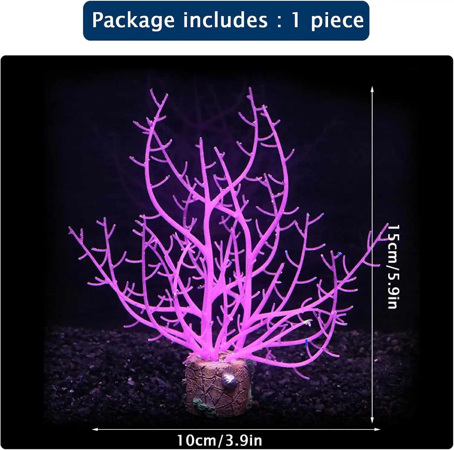 Luminous Silicone Sea Anemone Aquarium Decor Ornament