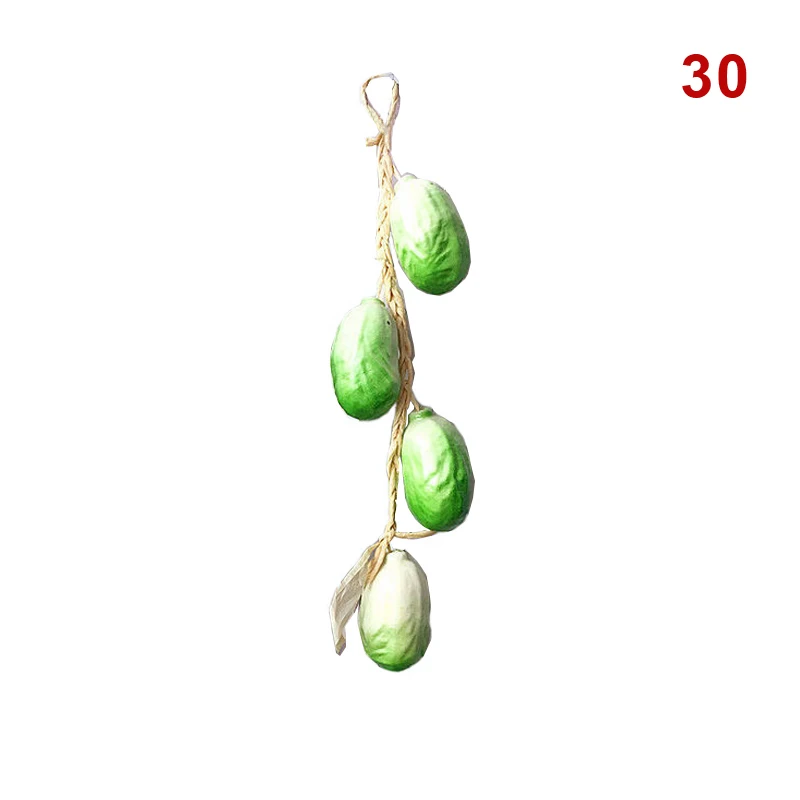 Food Photography Props Simulation Foam Food Vegetable Artificial Fishes Hanging String Fake Chili Pepper Wall Home Decor