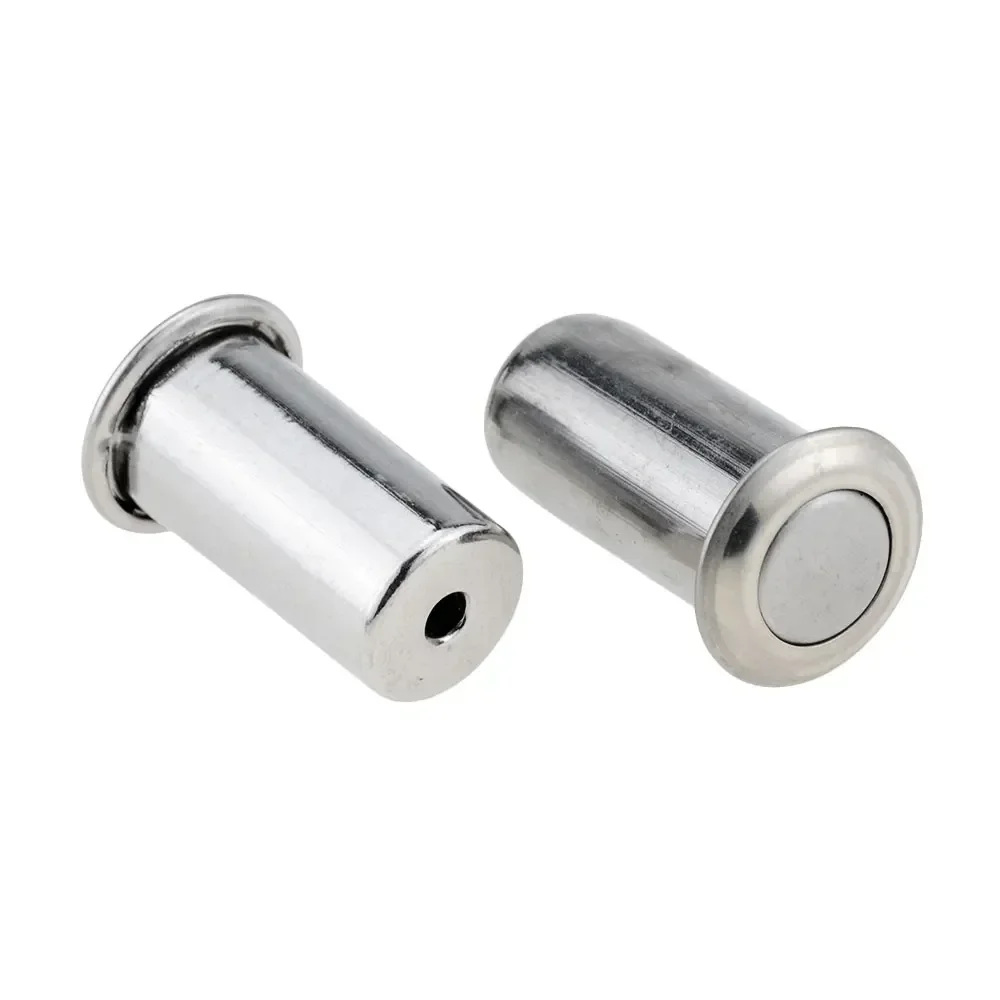 1Pcs Stainless Steel Concealed Door Lock Bolt Dustproof Cover Tube for Door Concealed bolt with Accessories door latch