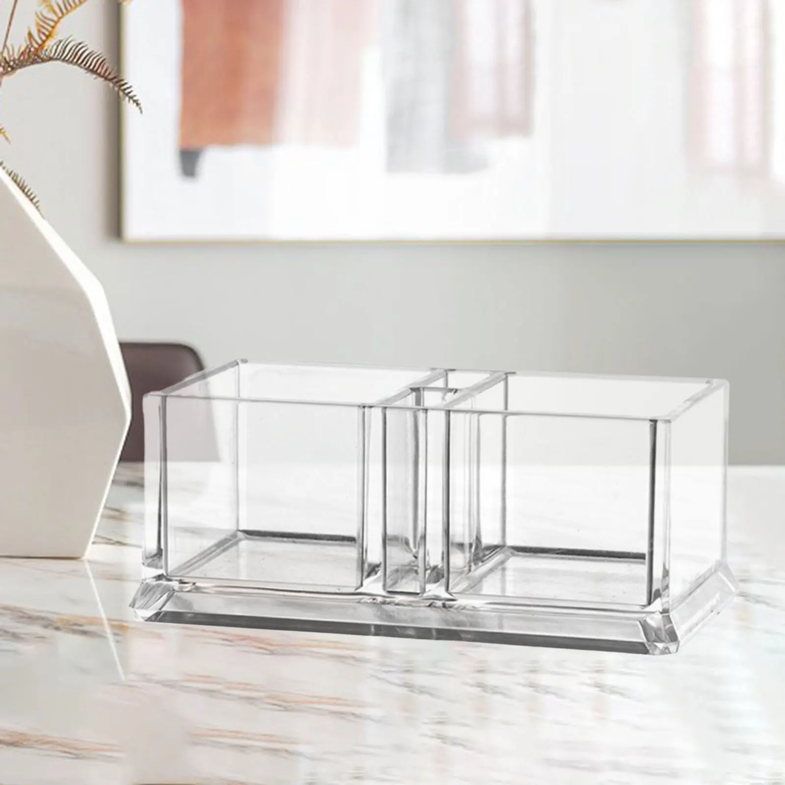 Acrylic Sugar Packet Holder Tissue Tea Bag Bowl for Coffee Bar Business Cards Holder Organizer Kitchen Accessories Airtight Container