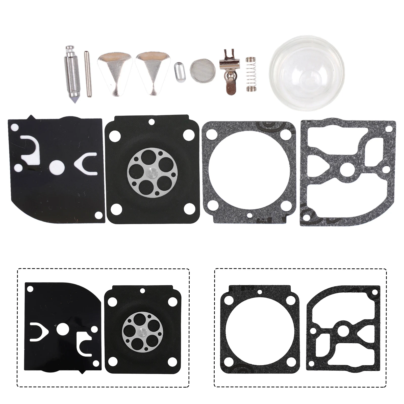 

Power Tool Part And Accessories String Trimmers Chain Saw Carburetor Carb Rebuild Kit For ZAMA RB-100 HS45 FS55 FS38 BG45 13pcs