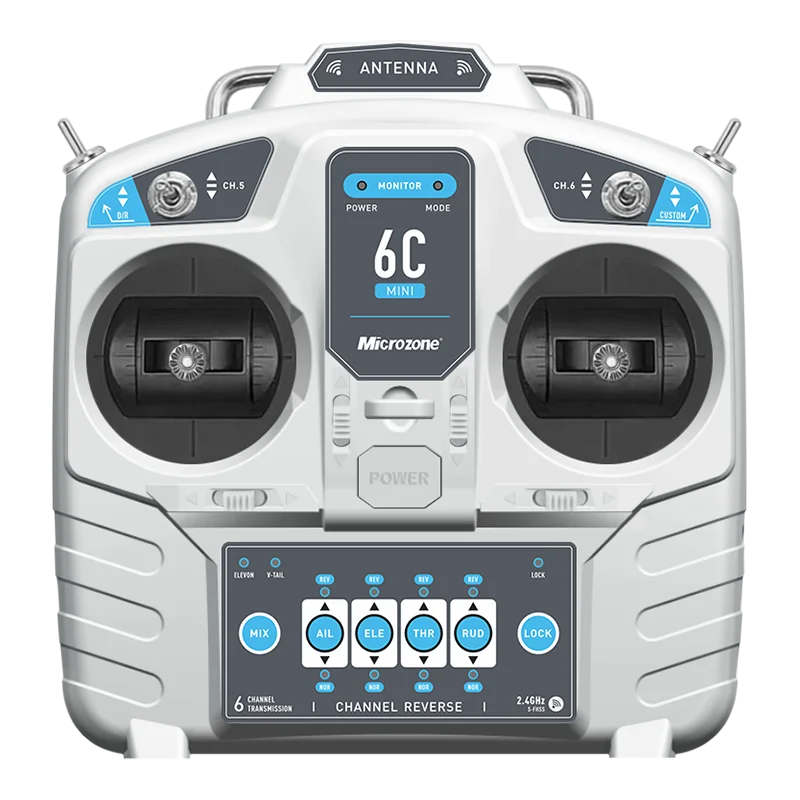 Pack complet radiocommande 6 canaux MC6RE-V2 avec émetteur et récepteur, prêt pour modélisme RC