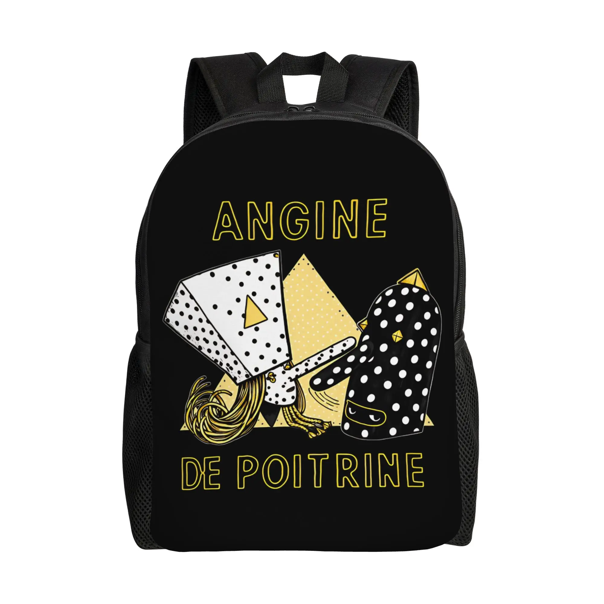 Angine de Poitrine 록 밴드 백팩 남성용 여성용 십대 고등학교 하이킹..