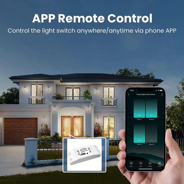 Tuya Smart WiFi Switch Mini Smart Breaker Smart Life Wireless Remote Control Works With Alexa Google Home Yandex Alice 2
