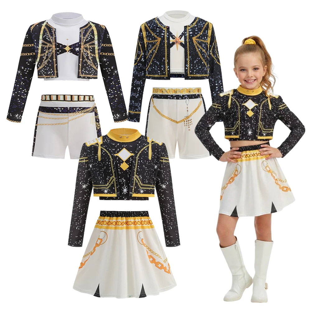 2026 Mädchen Cosplay Pop-Sängerin Modekleidung Bühnenauftritt Verkleidung Uniform Kinder Show Party Rollenspiel Kostüme