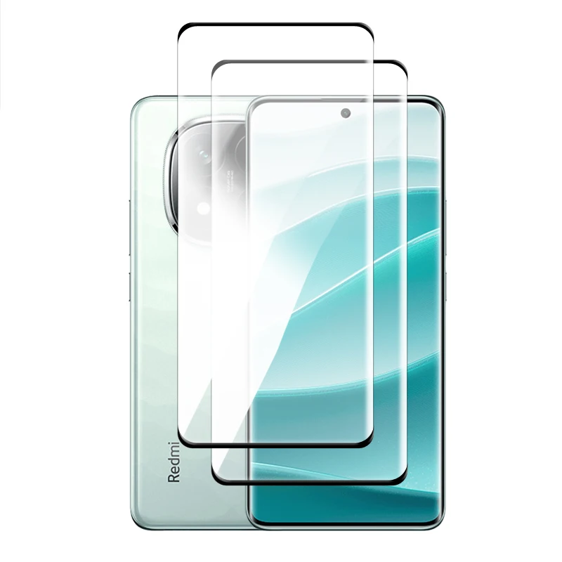 لهاتف Redmi Note 14 Pro + 5G واقي شاشة منحني ثلاثي...