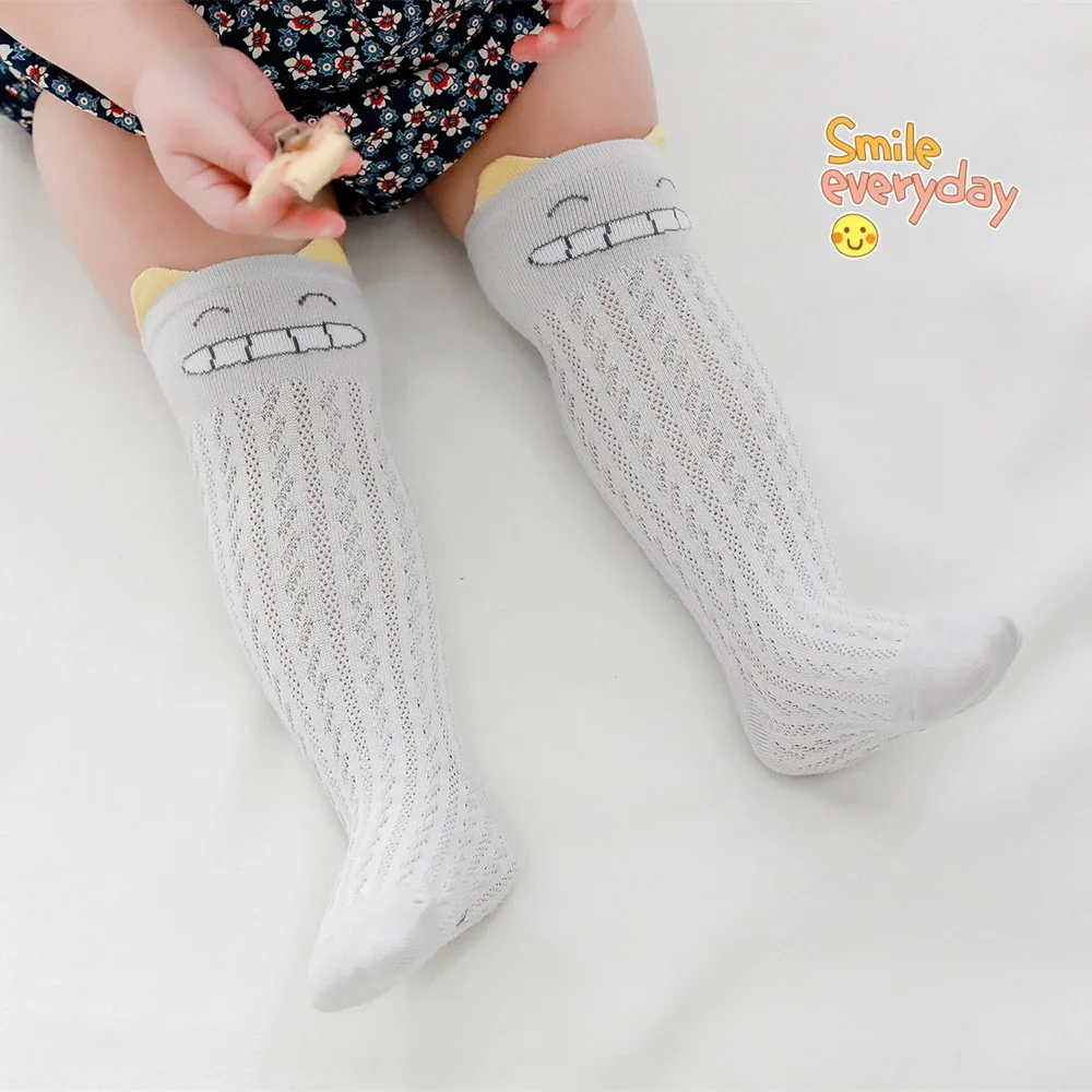 Baby Socks With Mesh Girls Boy Knee High Long Socks Infant Anti Mosquito Sock Newborn Kids Soft Breathable Floor Sock Summer