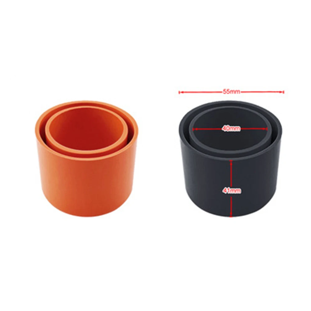 1pc Rod Holder Inserts Protector For Rocket Launchers Rod Racks Bait Board Rod Holders Rubber Black Orange Fishing Accessories fishing rod holder protect cap round propene polymer insert protectors marine boat fishing bait board accessories fishing tackle