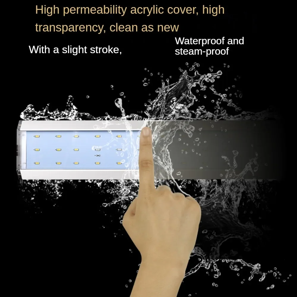 LED Aquarium Light Brightness Adjustment Fish Tank Light Touch Control High Transparent Aquarium Lamp For Freshwater Fish Tank