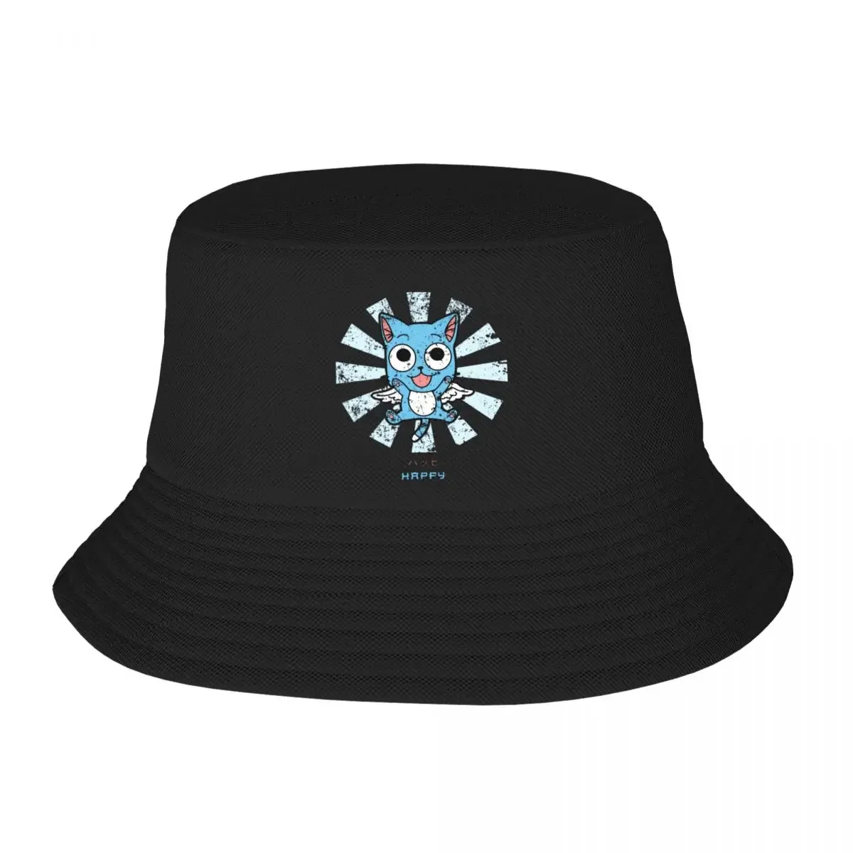 Copricapo Da Viaggio Happy Fairy Tail Merch Bucket Hats Casual Unisex Retro Japanese Manga Sun Hat Per Sport All'Aria Aperta