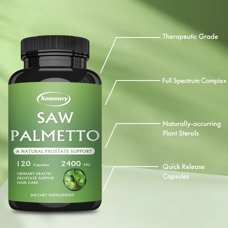 Saw Palmetto-Relieve Frequent Urination, Promote Hair Growth, Prostate Health