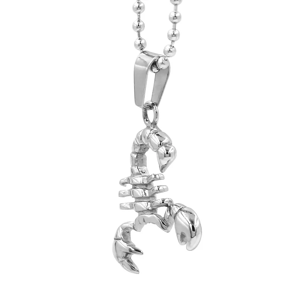Fashion Little Scorpion Pendant Stainless Steel Jewelry Animal Swingable Joint Scorpion Biker Pendant For Men Women Kid as Gift 2