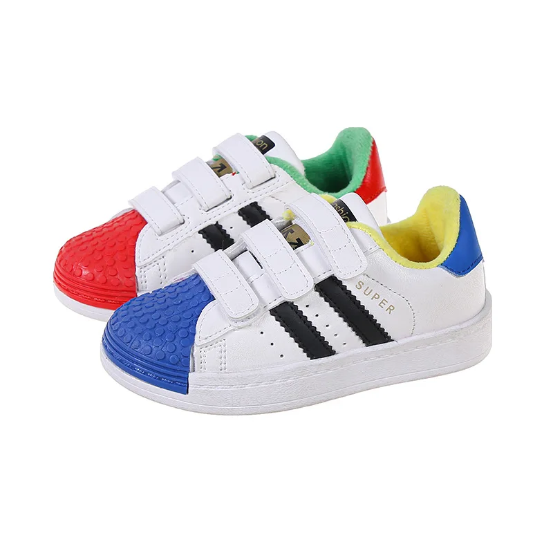 2024 Autumn Winter Kids Teens Sneakers Girls Sport Leisure Shoes Boys Casual Warm Fashion Running Shoes Thick Sneakers XZ156