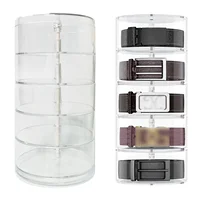 Five layer crystal belt storage box for storage and display, featuring a cylindrical stackable design 2